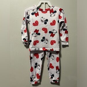 Disney Valentines Toddler Pajamas 4T